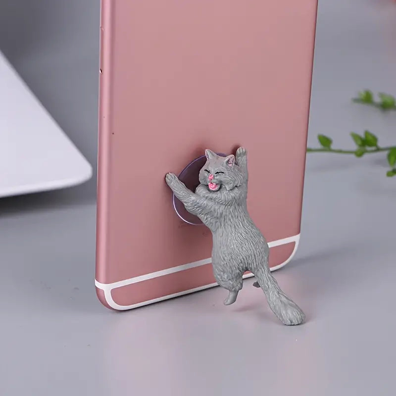 6-Pack: Portable Universal Cute Cat Cell Phone Holder Mobile Accessories - DailySale