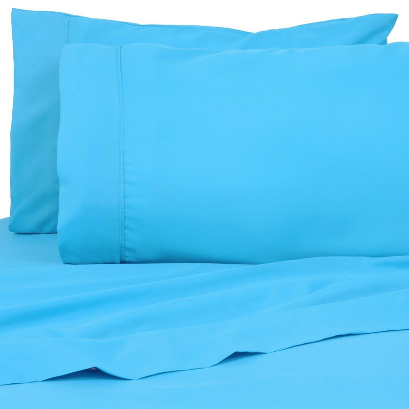 6-Pack: Premier Colorful Soft Super Bright Deep Pocket & Hypoallergenic Bedding Twin/Twin XL Aqua Blue - DailySale
