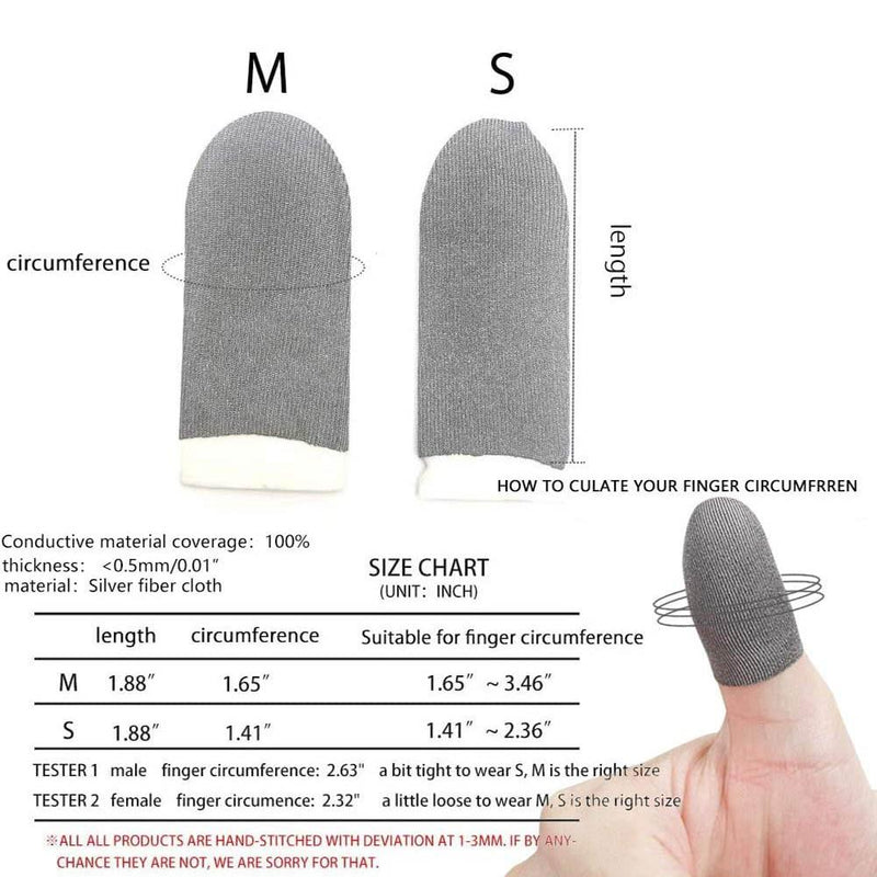 6-Pack: Pubg Mobile Finger Sleeve Anti-Sweat Breathable Mobile Accessories - DailySale