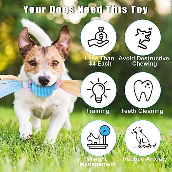 6-Pack: Puppy Teething Chew Toys with Interactive Ropes Pet Supplies - DailySale