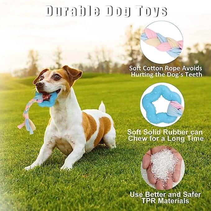 6-Pack: Puppy Teething Chew Toys with Interactive Ropes Pet Supplies - DailySale