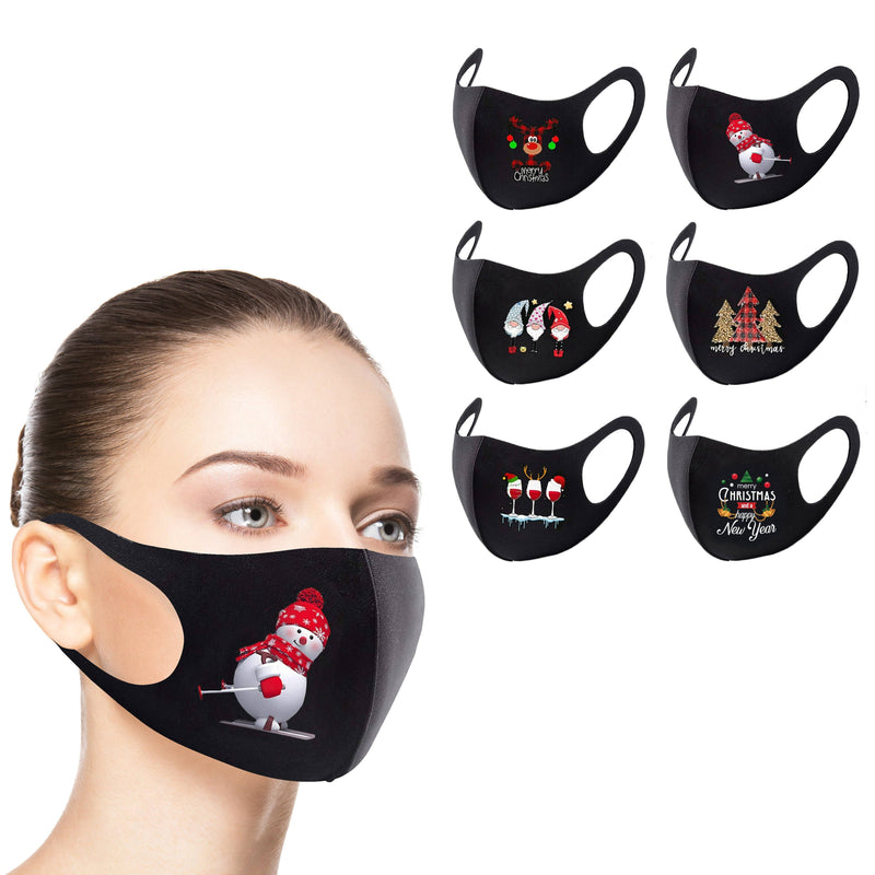 6-Pack: Reusable Holiday-Themed Face Masks Face Masks & PPE Set 4 - DailySale