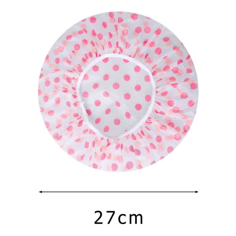 6-Pack: Reusable Shower Caps Elastic Band Bath Hair Hat Bath - DailySale