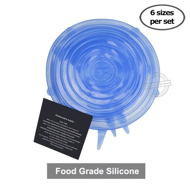 6-Pack: Reusable Silicone Stretch Lids Kitchen & Dining - DailySale