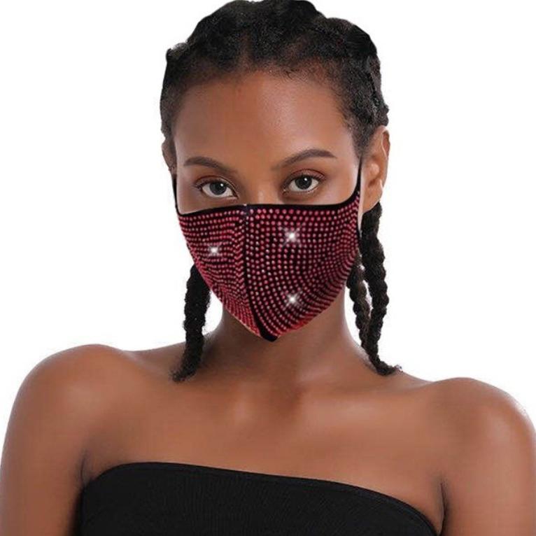 6-Pack: Rhinestone Bling Face Mask Face Masks & PPE - DailySale