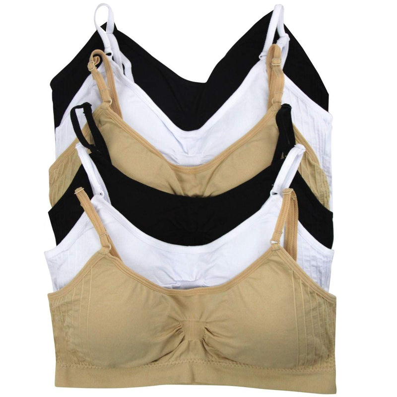 6-Pack: Seamless Wireless Bralette With Removable Pads Women's Clothing - DailySale