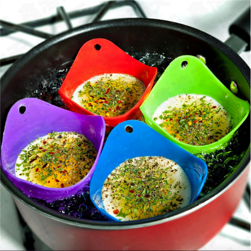 6-Pack: Silicone Egg Poachers Kitchen & Dining - DailySale