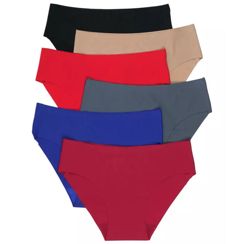 6-Pack: Silky Smooth No Panty Line Assorted Underwear