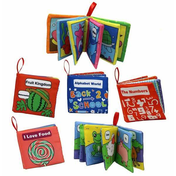 6-Pack: Smart Novelty Soft Cloth Books Baby - DailySale