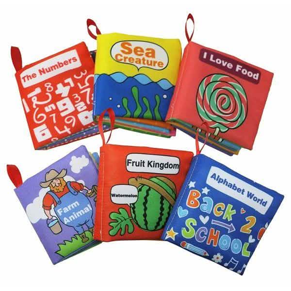 6-Pack: Smart Novelty Soft Cloth Books Baby - DailySale