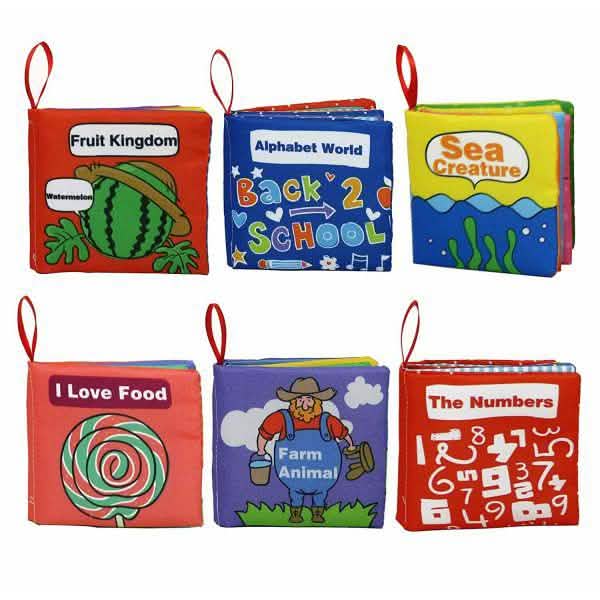 6-Pack: Smart Novelty Soft Cloth Books Baby - DailySale