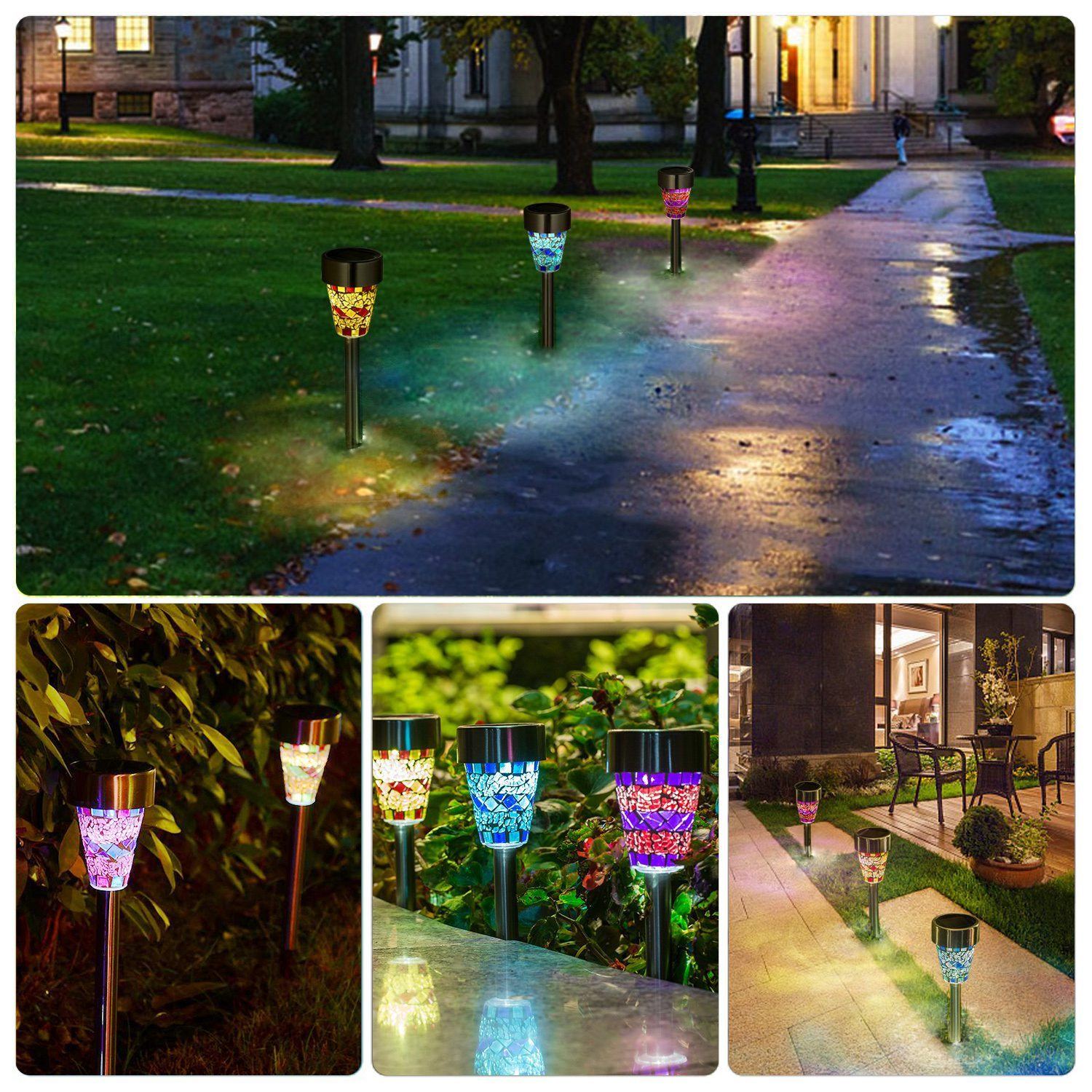 6-Pack: Solar Garden Lights IP44 Water Resistant Outdoor Lighting - DailySale