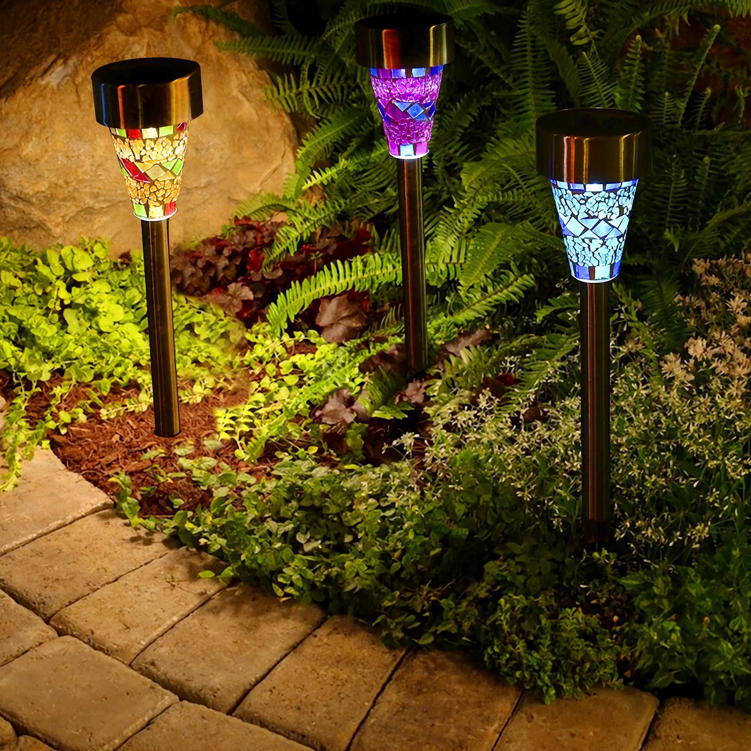 6-Pack: Solar Garden Lights IP44 Water Resistant Outdoor Lighting - DailySale