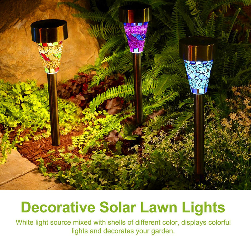 6-Pack: Solar Garden Lights IP44 Water Resistant Outdoor Lighting - DailySale