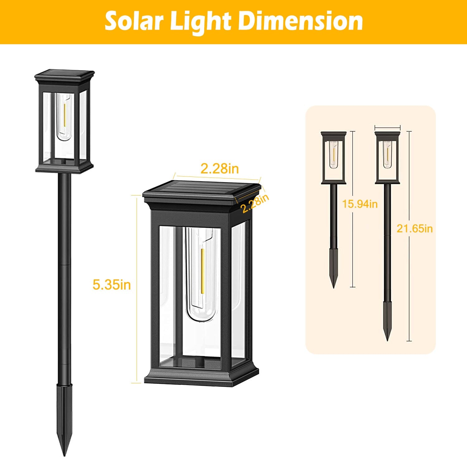 6-Pack: Solar Powered Stake Light IP65 Waterproof Auto On Off Outdoor Lighting - DailySale