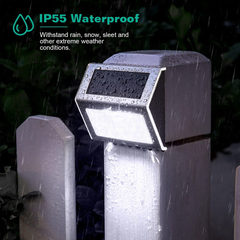6-Pack: Solar Step Lights Outdoor Lighting - DailySale