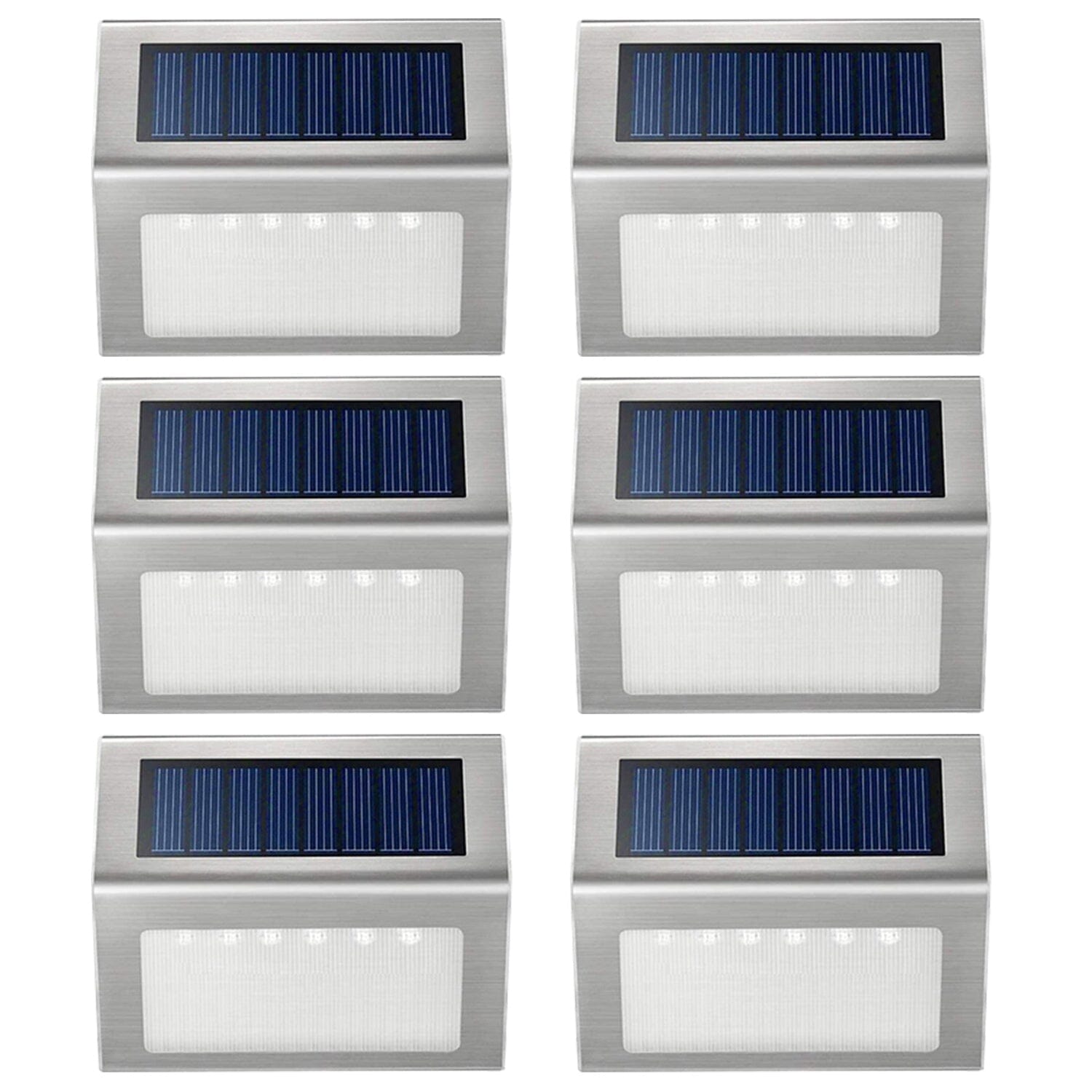 6-Pack: Solar Step Lights Outdoor Lighting - DailySale