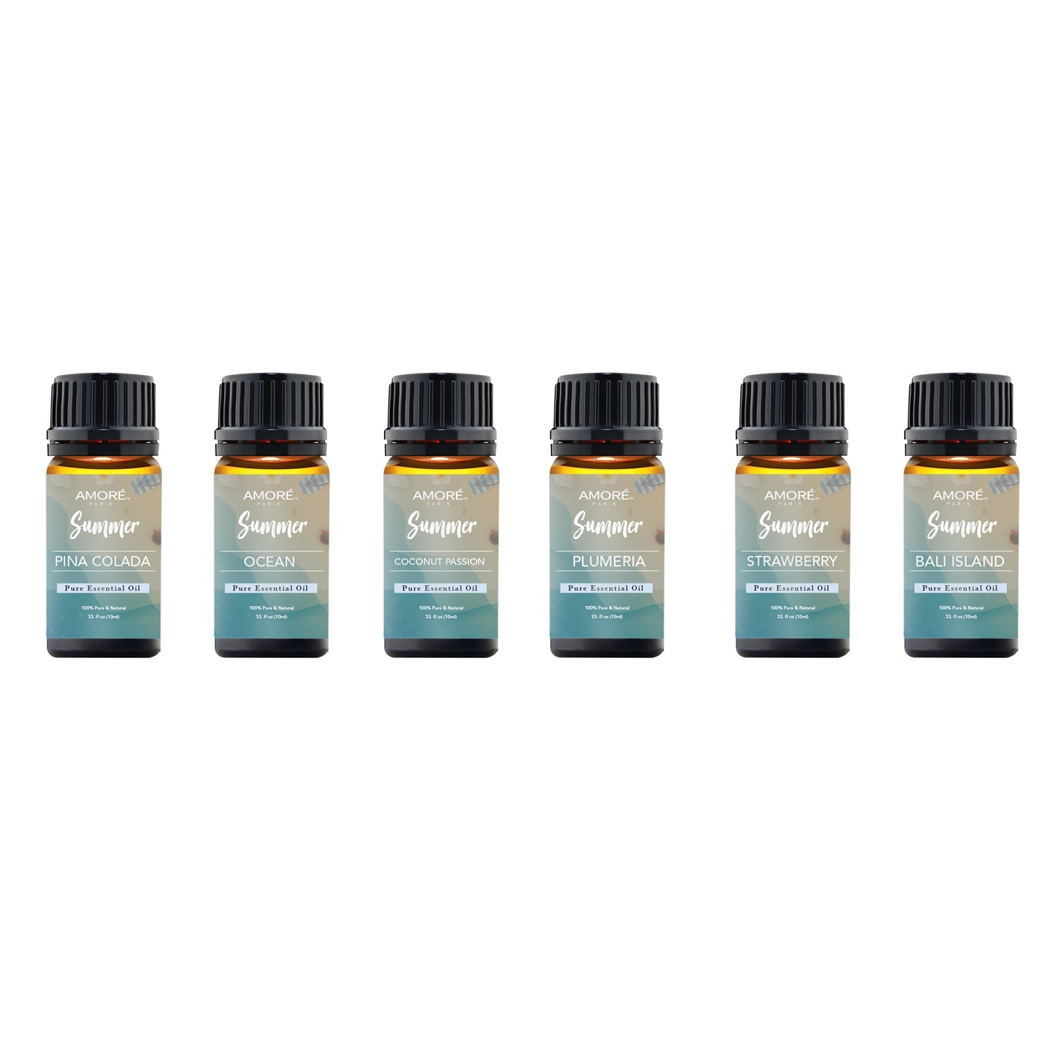 6-Pack: Summer Vibe Fresh Scented Aromatherapy Essential Oil For Diffusers Humidifiers Wellness - DailySale