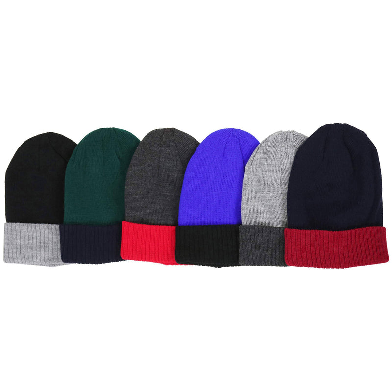 6-Pack: ToBeInStyle Children's Warm and Cute Acrylic Winter Beanies