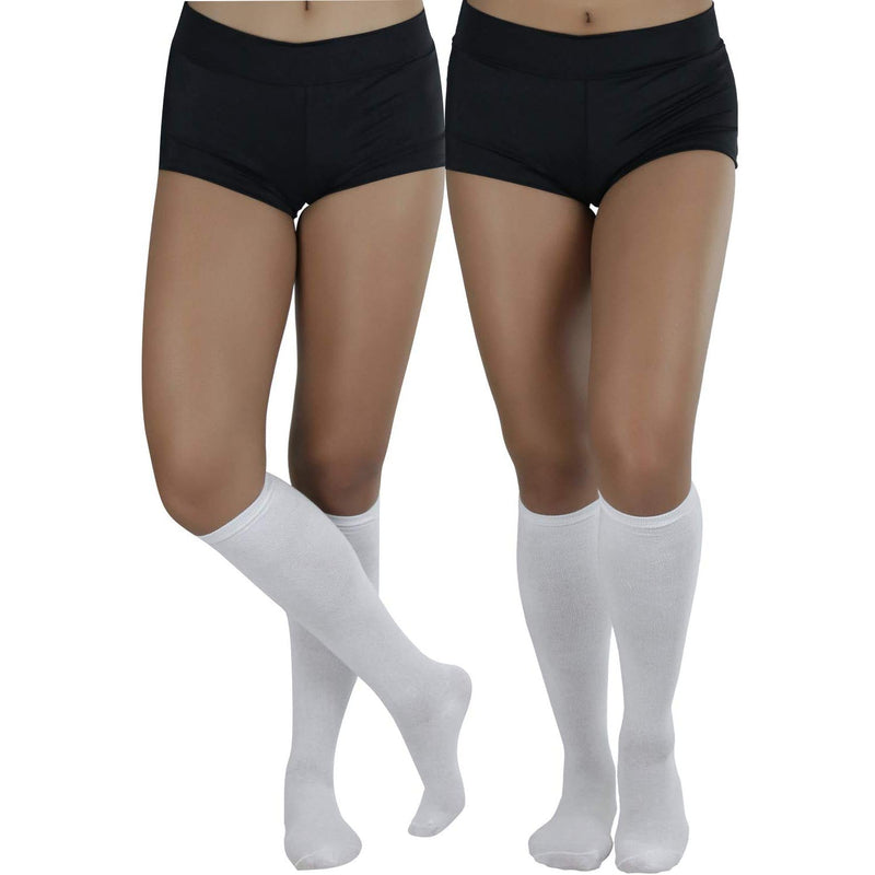 6-Pack: ToBeInStyle Classic Cotton Blend Uniform Knee-High Socks