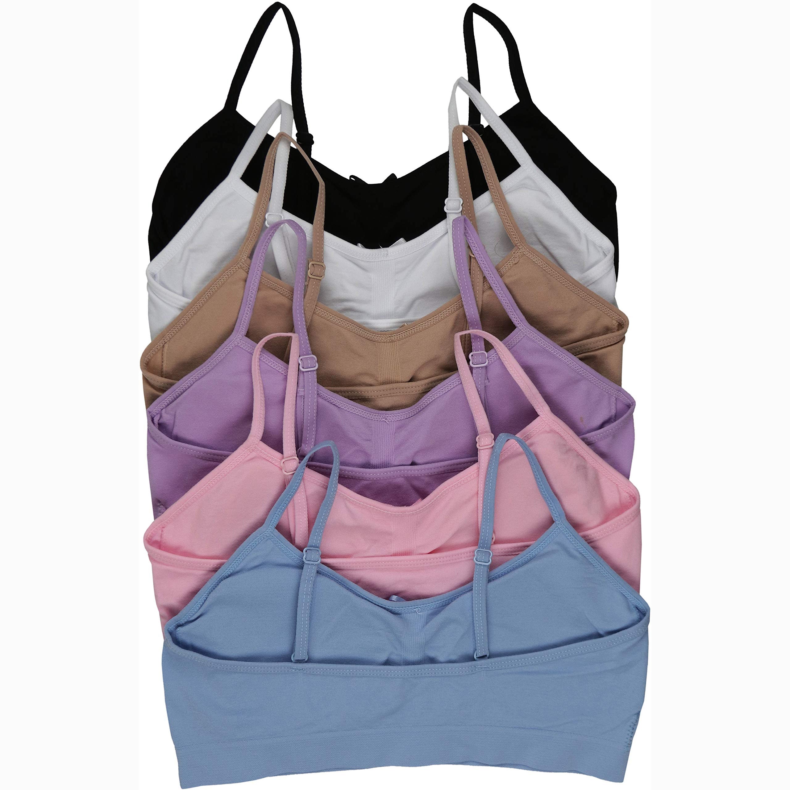 6-Pack: ToBeInStyle Girls' Soft Pastel Training Bras Kids' Clothing - DailySale