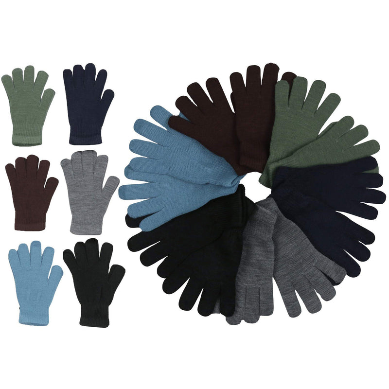 6-Pack: ToBeInStyle Men's Assorted Acrylic Winter Gloves Men's Shoes & Accessories - DailySale