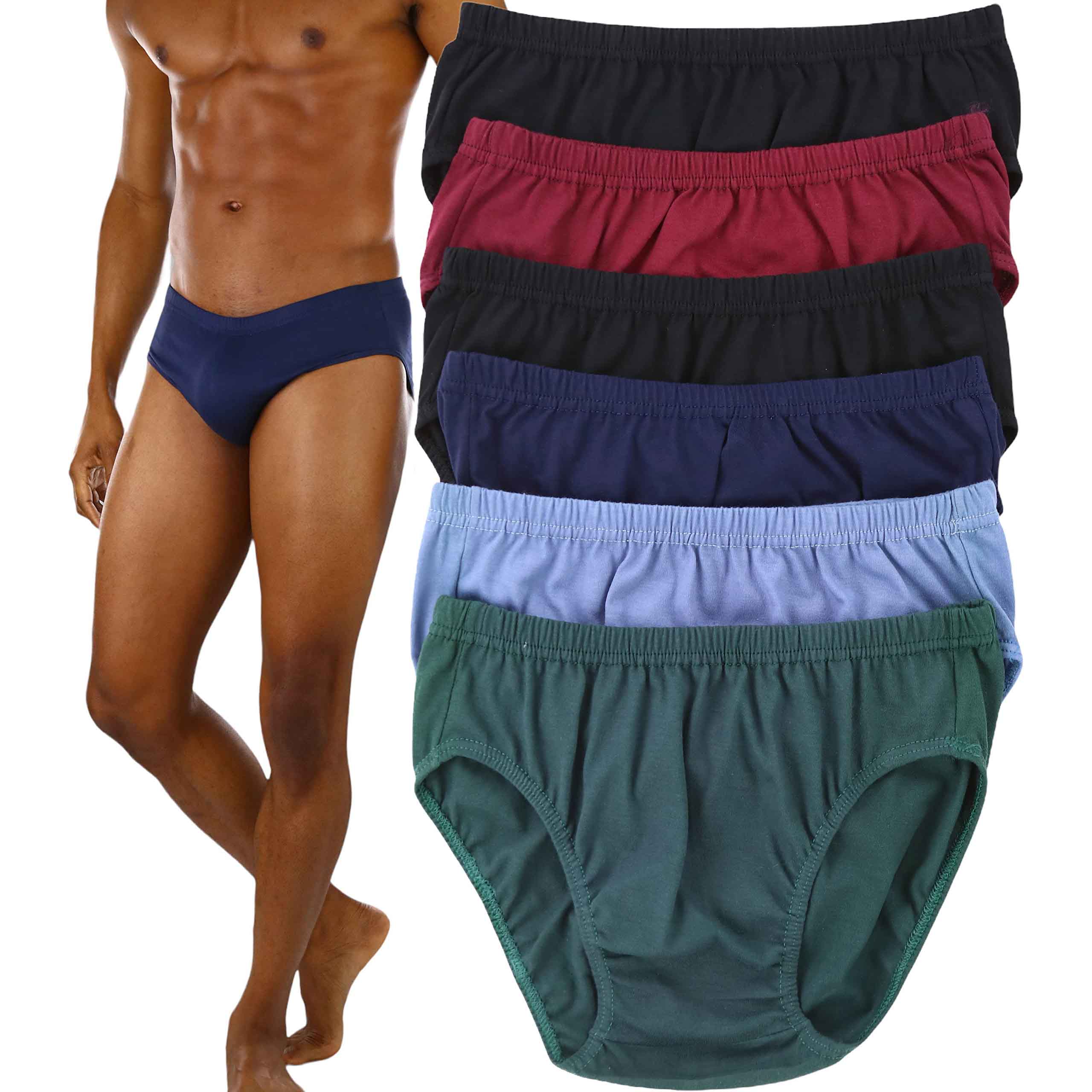 6-Pack: ToBeInStyle Men's Classic Elastic Waistband Bikini Briefs