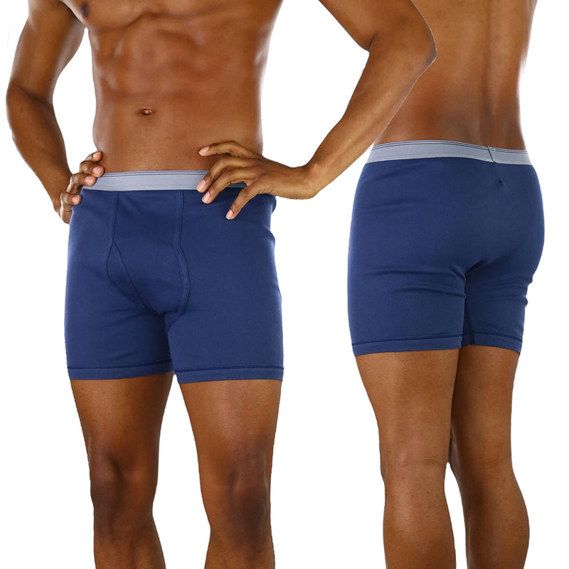 6-Pack: ToBeInStyle Men's Thick Waistband 3 Colored Boxer Briefs Men's Bottoms - DailySale