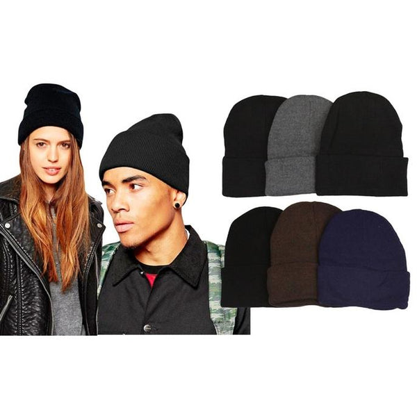 6-Pack: ToBeInStyle Unisex Warm Double-Layered Beanies Men's Shoes & Accessories - DailySale