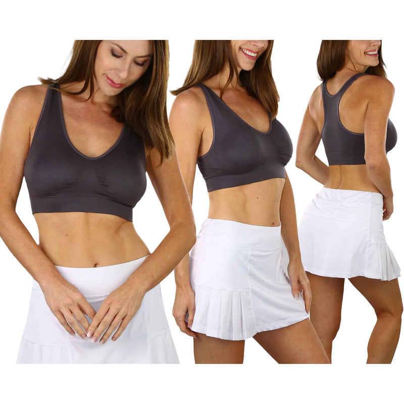 6-Pack: ToBeInStyle Women's Comfortable and Supportive Racerback Sports Bras Women's Lingerie - DailySale