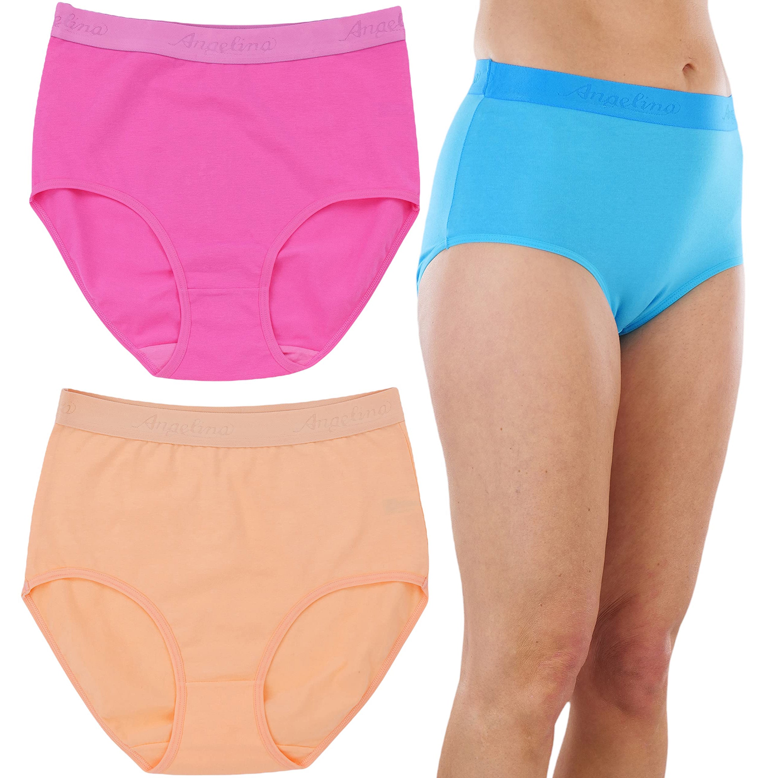 6-Pack: ToBeInStyle Women's High Waisted Solid Beach Vibe Gridle Panties Women's Swimwear & Lingerie - DailySale