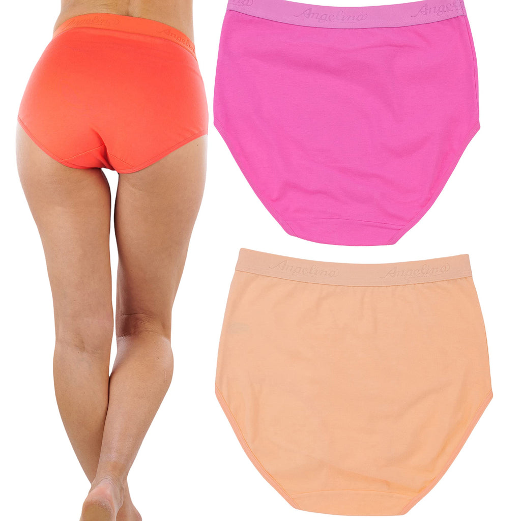 6-Pack: ToBeInStyle Women's High Waisted Solid Beach Vibe Gridle Panti
