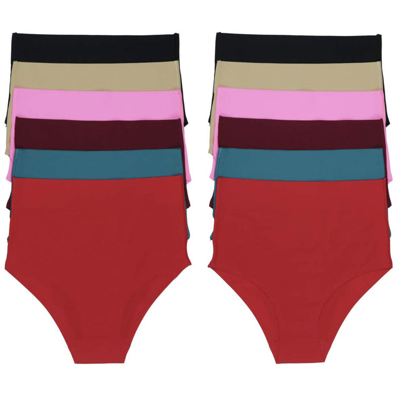 6-Pack: ToBeInStyle Women's Laser Cut High Waisted Panties Women's Swimwear & Lingerie - DailySale