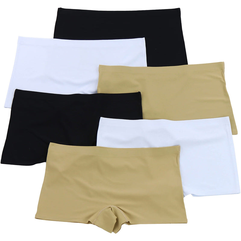 6-Pack: ToBeInStyle Women's Solid Classic Assortment No Show Boyshorts Women's Lingerie - DailySale