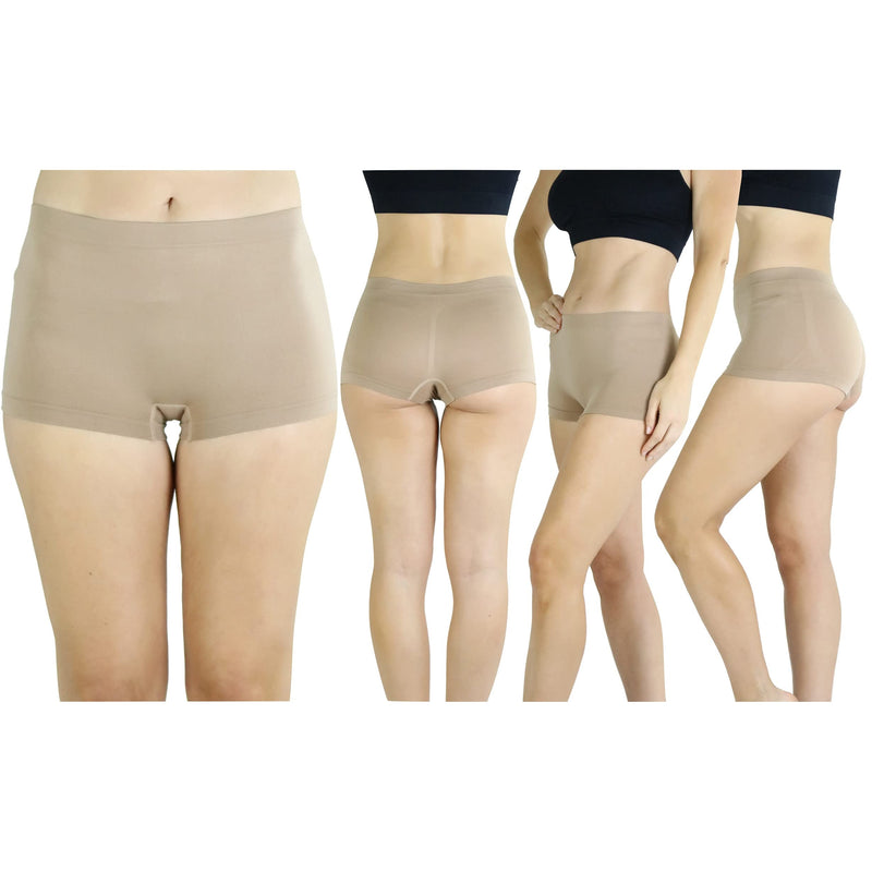 (6-Pack) Women's Slimming High-Waisted Panty Briefs - Plus Size