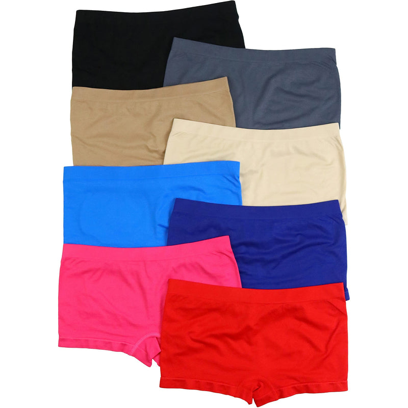 Ruxia Women's Seamless Boyshort Panties Nylon Thailand