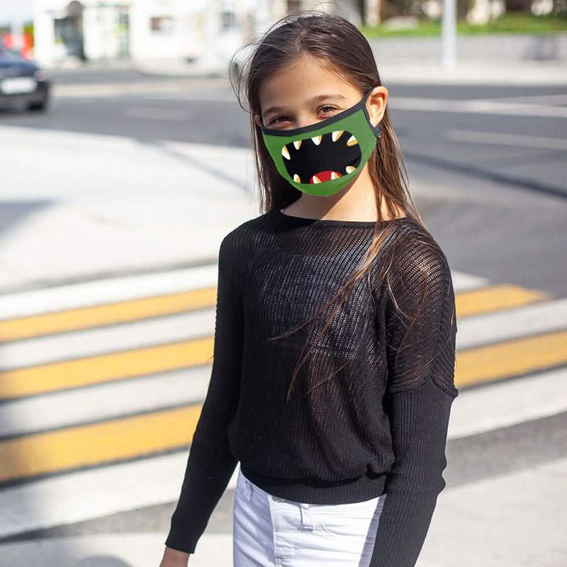 6-Pack: Two-Layer Reusable Halloween Kids Face Mask With Adjustable Earloop Face Masks & PPE - DailySale