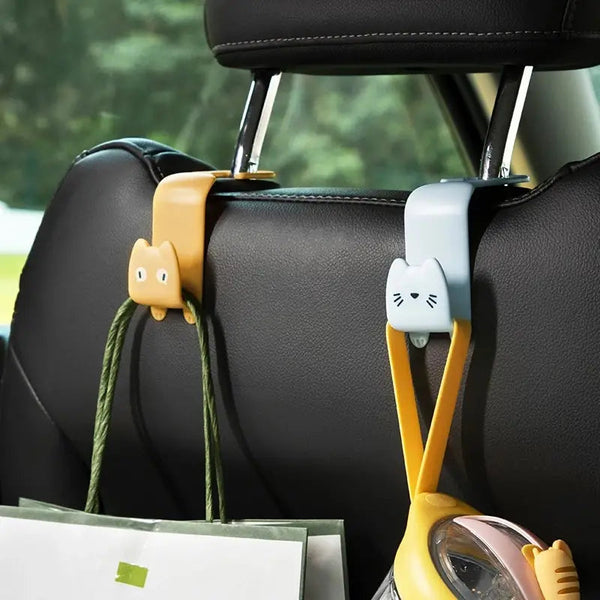 6-Pack: Universal Car Seat Hanger Hooks Cute Cartoon Double-hook