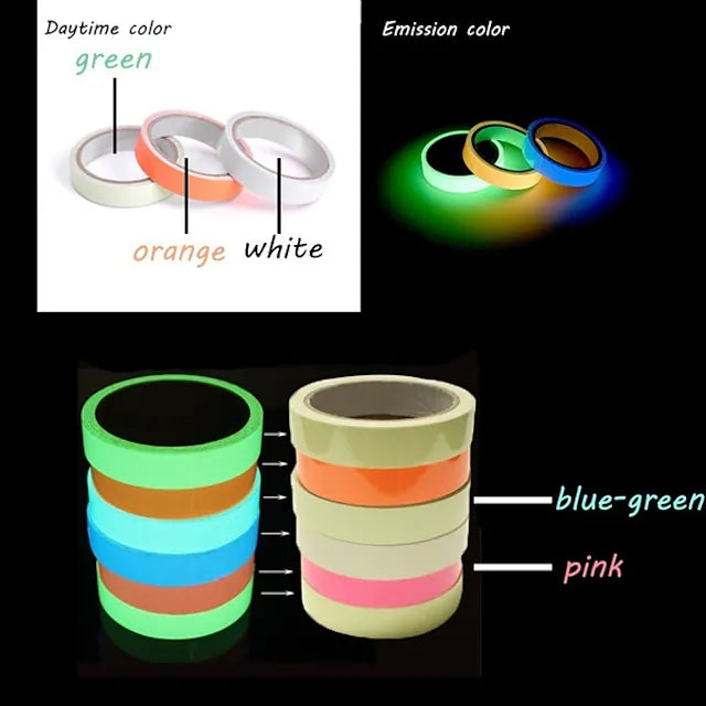 6-Pack: UV Gaffer Fluorescent Party Tape Blacklight Reactive Glow In The Dark Tape Holiday Decor & Apparel - DailySale