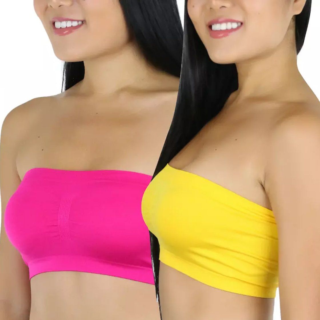 6-Pack: Wireless Strapless Tube Bra Women's Clothing - DailySale