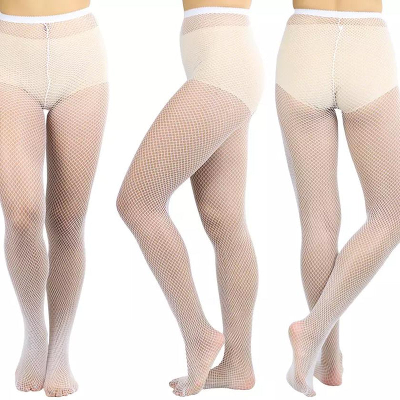 6-Pack: Women's Assorted Fishnet Sheer Microfiber Net Pantyhose Women's Clothing White Regular - DailySale