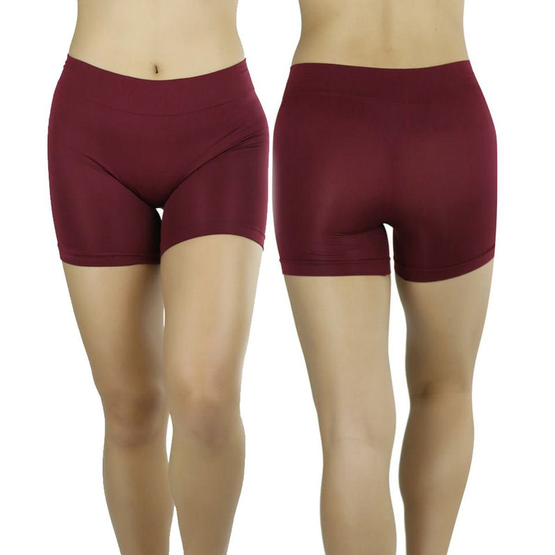6-Pack: Women's Elastic Layering Shorts Women's Clothing - DailySale