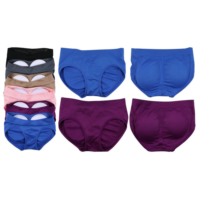 6-Pack: Women's Enhancing Butt Boosting Padded Panties Women's Clothing - DailySale