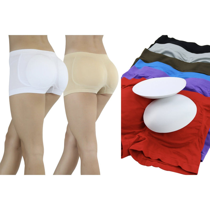 6-Pack: Women's Enhancing Butt Boosting Padded Panty Briefs Women's Clothing - DailySale