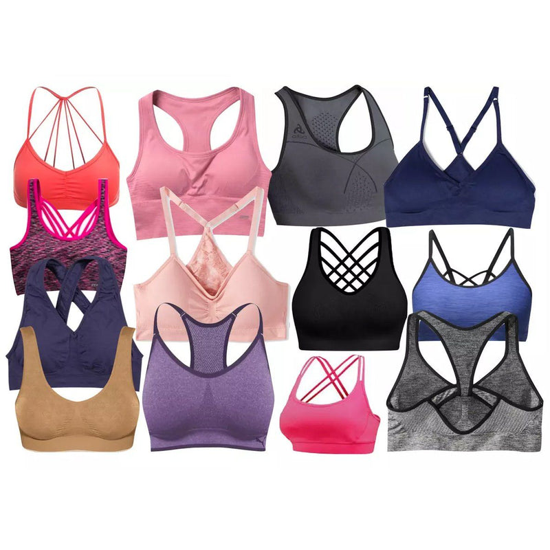 6-Pack: Women's Mystery Seamless Sports and Lounging Bras Women's Clothing - DailySale