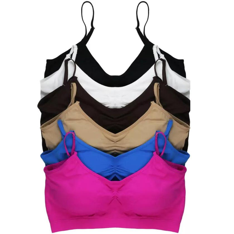Women's Wirefree Padded Cami Bralette (6-Pack)