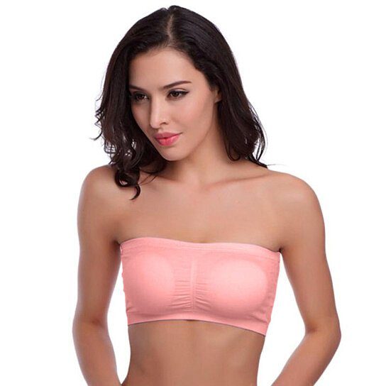 6-Pack: Women's Seamless Bandeau Tube Padded Bralettes Women's Lingerie - DailySale