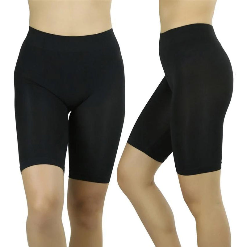 6-Pack: Women's Seamless Knee Length Biker Shorts Women's Clothing - DailySale