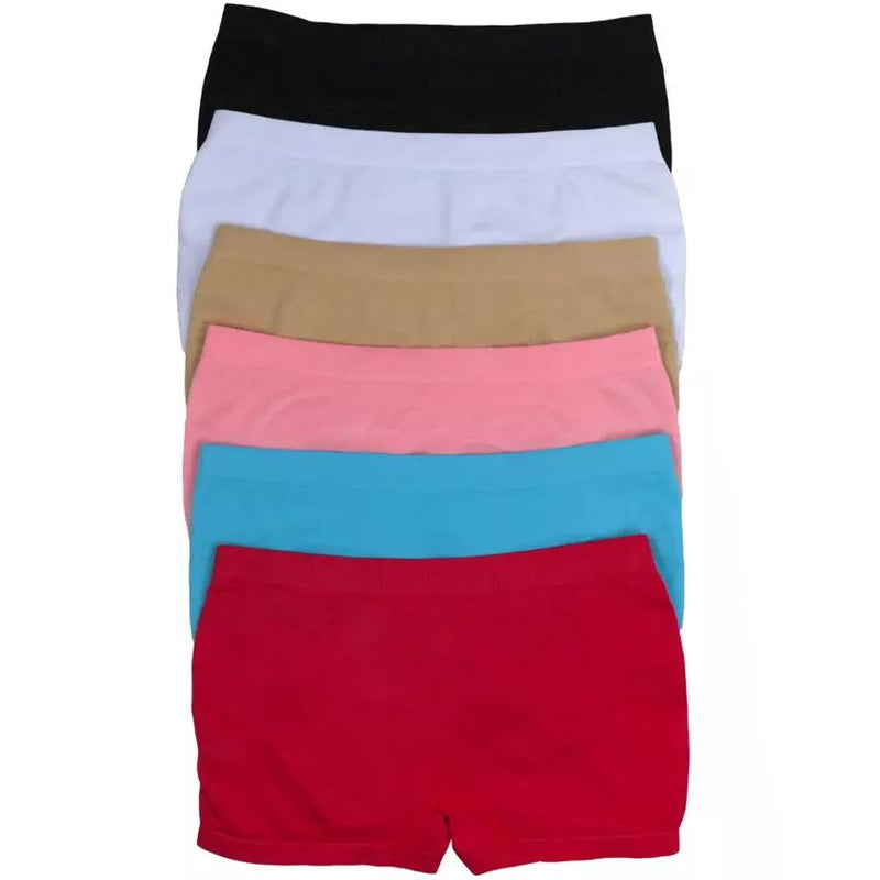 6-Pack: Women's Seamless Stretchy Boy Shorts Women's Clothing - DailySale