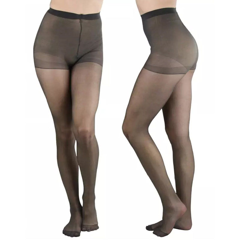 Women's Nylon Solid Pantyhose Stockings Pack Of 1 - Black